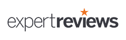 expertreviews2 The image displays the Expert Reviews logo. The word 'expert' is in thin, lowercase grey letters, while 'reviews' is in bold, lowercase black letters. An orange star is situated above the letter 'i' in 'reviews'. The background is white.